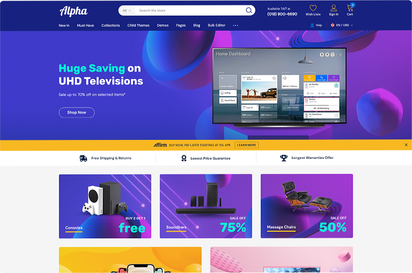 Insame Shopify Landing Page