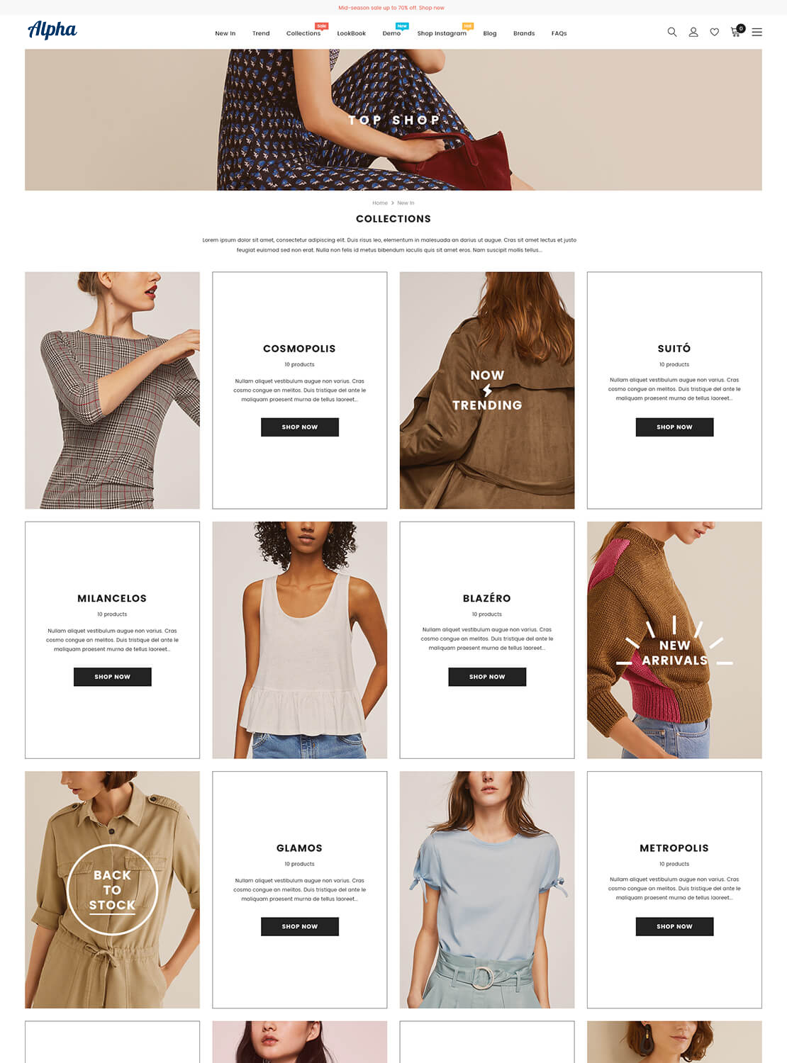 Insame Collection Full Width
