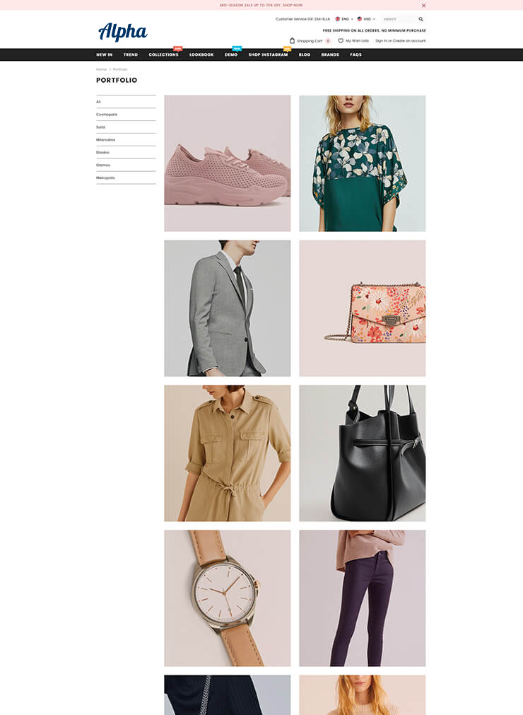 Insame Other Page - Portfolio Layout 2