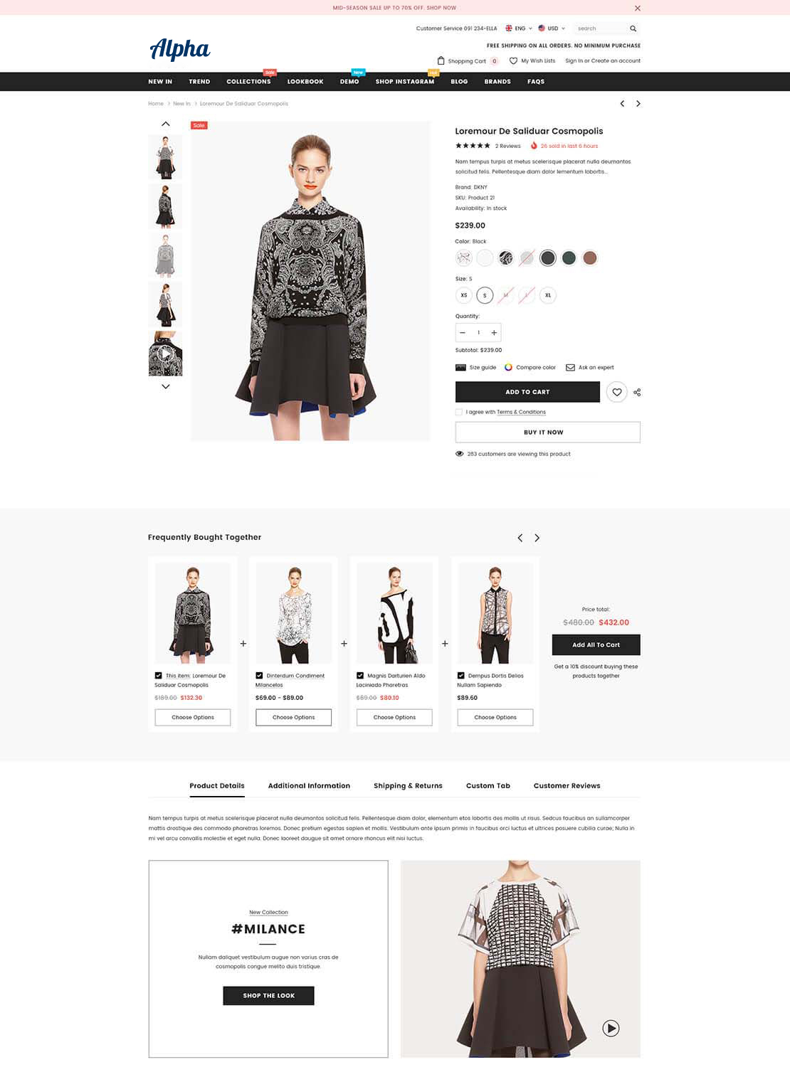 Insame Product Page - Left Thumb. Images