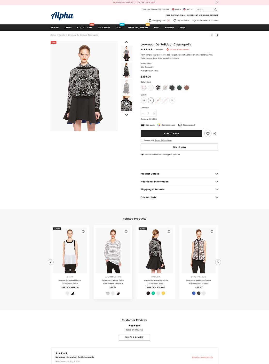 Insame Product Page - Right Thumb. Images